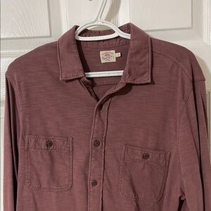 Faherty Mauve Button-Up Shirt